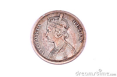 Queen Victoria coin Stock Photo