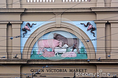 Queen Victoria Market - Melbourne Editorial Stock Photo