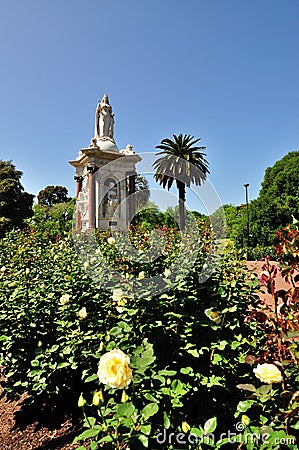 Queen Victoria memorial garden Stock Photo