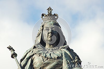 Queen Victoria Statue Stock Photo