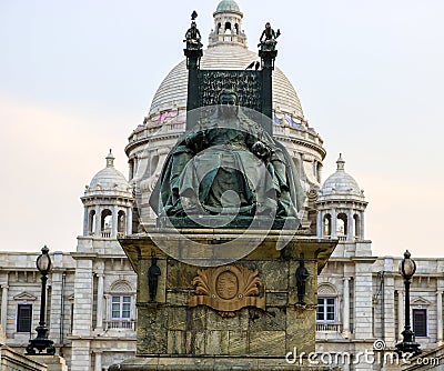 Queen Victoria Statue, Kolkata Stock Photo