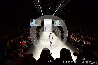 Queency Yustiawan fashion show Editorial Stock Photo