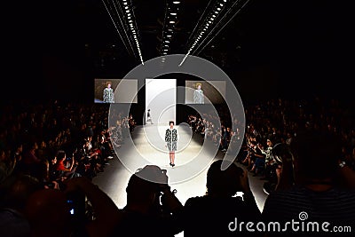 Queency Yustiawan fashion show Editorial Stock Photo