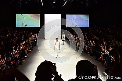 Queency Yustiawan fashion show Editorial Stock Photo