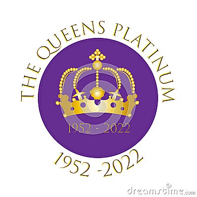 The Queens Platinum Jubilee 2022 - In 2022, Her Majesty The Queen will become the first British Monarch to celebrate a Platinum Stock Photo