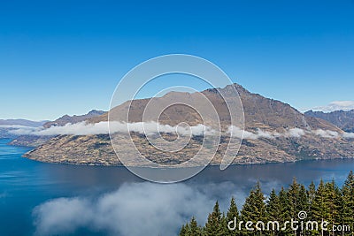 Queenstown downtown, South island, New Zealand Stock Photo