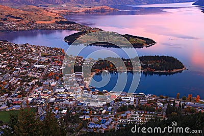 Queenstown New Zealand Stock Photo