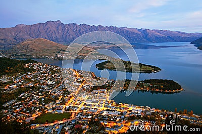 Queenstown New Zealand Stock Photo