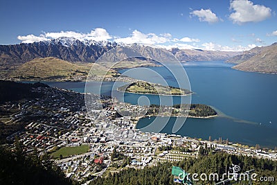 Queenstown New Zealand Stock Photo