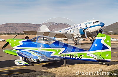 QUEENSTOWN, SOUTH AFRICA - 17 June 2017: Van`s Aircraft RV7 and Editorial Stock Photo