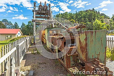 Queenstown Historical Artifacts Stock Photo