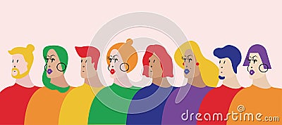 The Community LGBTQ vector illustration Vector Illustration