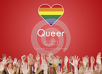 LGBT Lesbian Gay Bisexual Transgender Concept Stock Photo