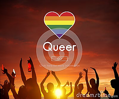 LGBT Lesbian Gay Bisexual Transgender Concept Stock Photo