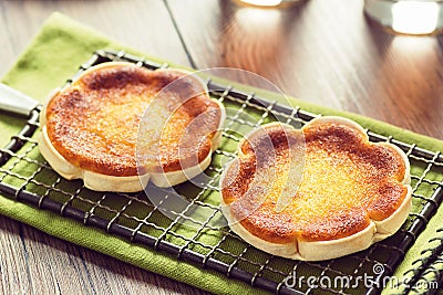 Queijadinhas, or Portuguese Cheese Cakes Stock Photo