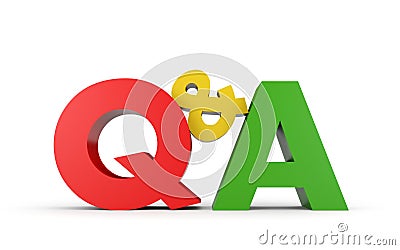 Question and answer Stock Photo