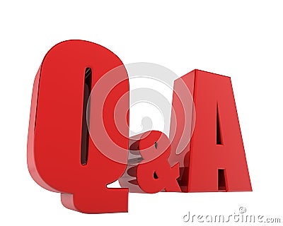 Question and answer Stock Photo