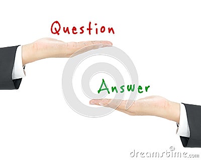 Question and answer concept Stock Photo