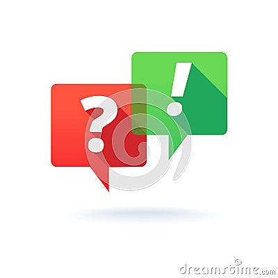 Question and answer Vector Illustration