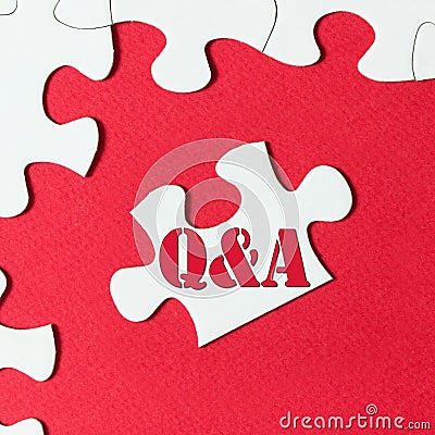 Question and answer Stock Photo