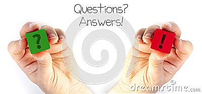 Question and Answers Stock Photo