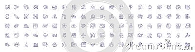 Question and answers line icons signs set. Design collection of Questions, Answers, Quiz, Inquiry, Reply, Answerable Vector Illustration