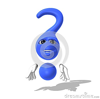 Question mark character Stock Photo