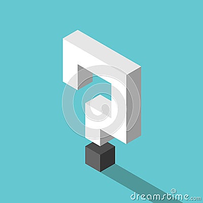 Question mark, contradiction, opposites Vector Illustration