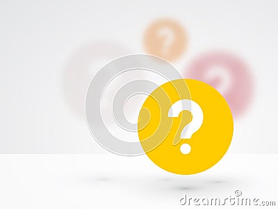 question mark icon Vector Illustration