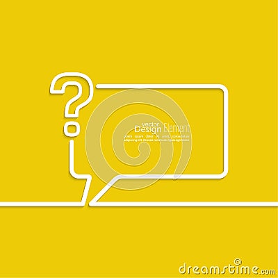 Question mark icon. Vector Illustration