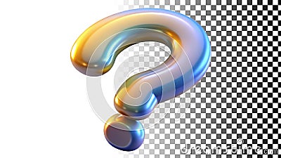 Question mark icon, symbol of inquiry, help, and support resources access png transparent image Generative AI Stock Photo
