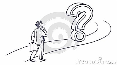 Question mark icon, symbol for query and help, universal question graphic vector design Generative AI Vector Illustration