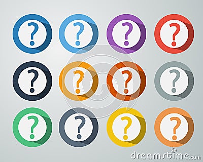 Question Mark Icon Symbol Vector Illustration