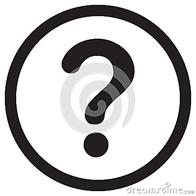 Question mark icon Cartoon Illustration