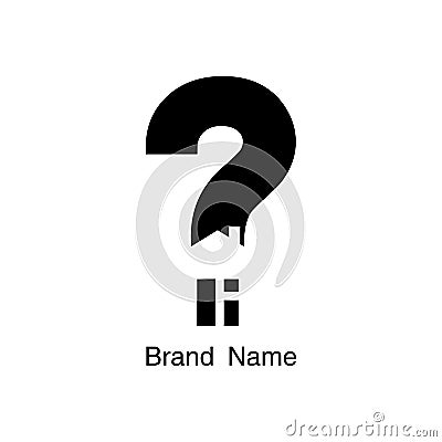 Question mark with negative space home Stock Photo