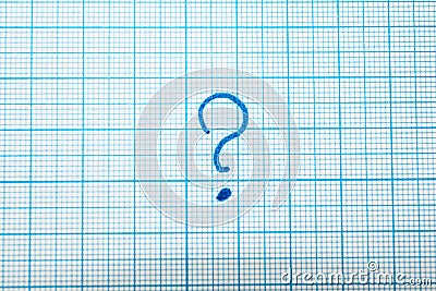 A question mark in the notebook Stock Photo