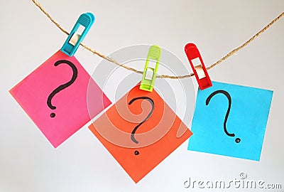 Question marks Stock Photo