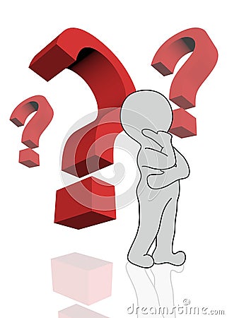 Question marks Stock Photo