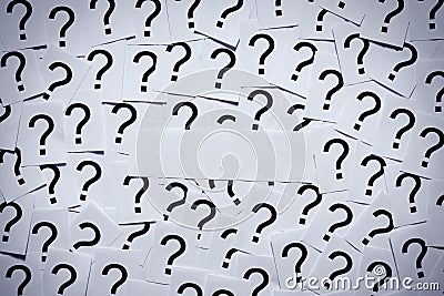Question Marks without Theme Stock Photo