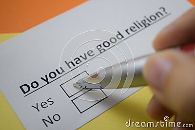 Questionnaire Stock Photo