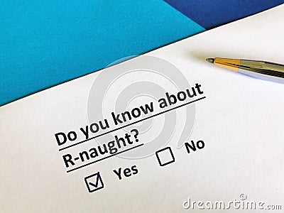 Questionnaire Stock Photo