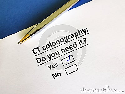 Questionnaire about radiology Stock Photo