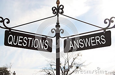 Questions Answers Stock Photo