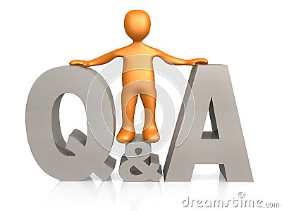 Questions & Answers Stock Photo