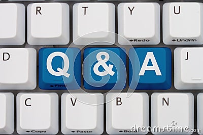 Questions and Answers available Stock Photo