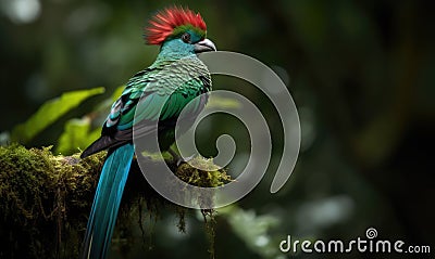 A beautiful photograph of Quetzal Stock Photo