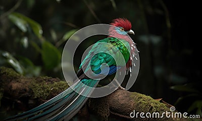 A beautiful photograph of Quetzal Stock Photo
