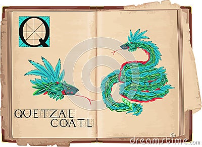 Quetzalcoatl Stock Photo