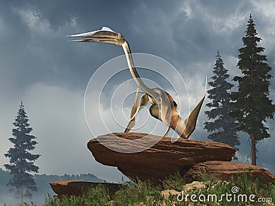 Quetzalcoatlus Stock Photo