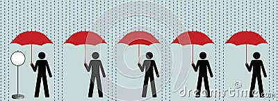 Queuing Vector Illustration